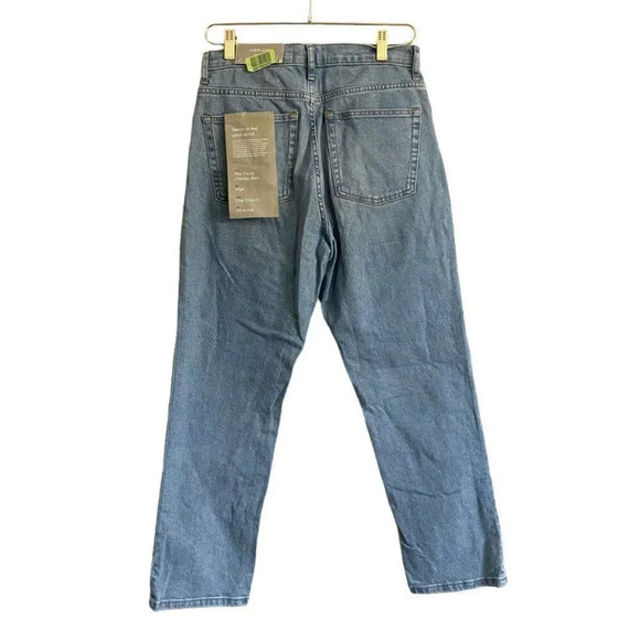 Everlane The Original Cheeky Crop Jean Women's 28 Blue High Rise NW0T - Picture 2 of 4
